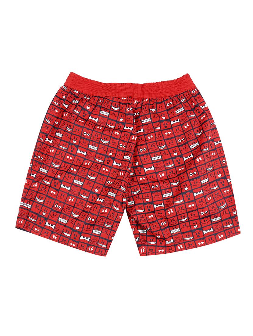 red cotton blend shorts - 17009651 - Standard Image - 1