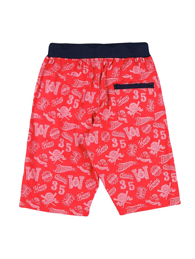 red cotton blend shorts - 17009674 - Standard Image - 1