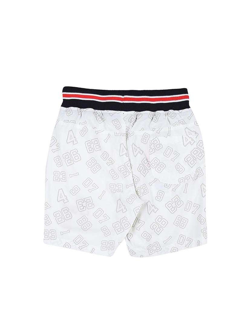 white cotton blend shorts - 17009720 - Standard Image - 1