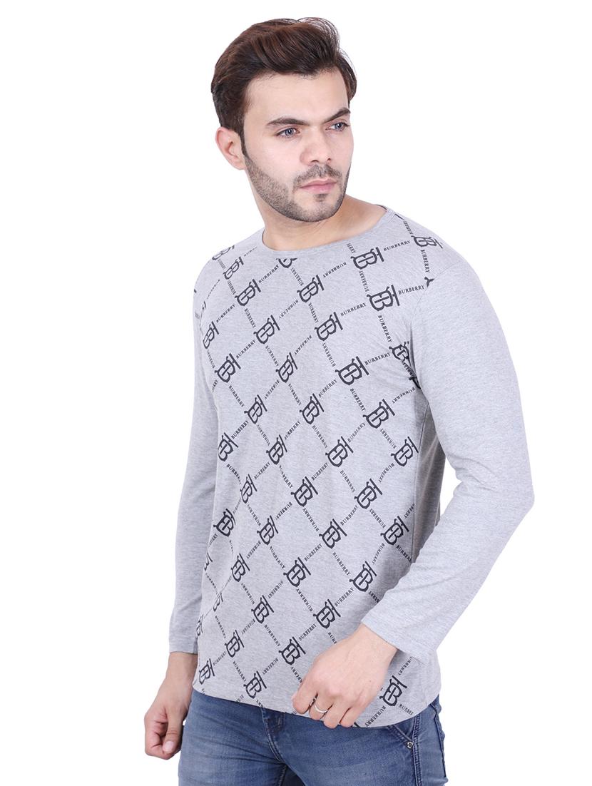 grey front print t-shirt - 17009831 -  Standard Image - 1