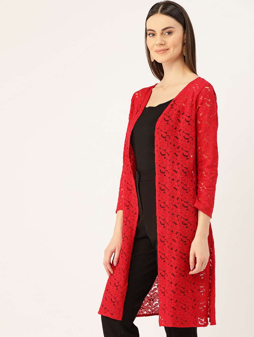 women lace detailed regular shrugs - 17010697 -  Standard Image - 1