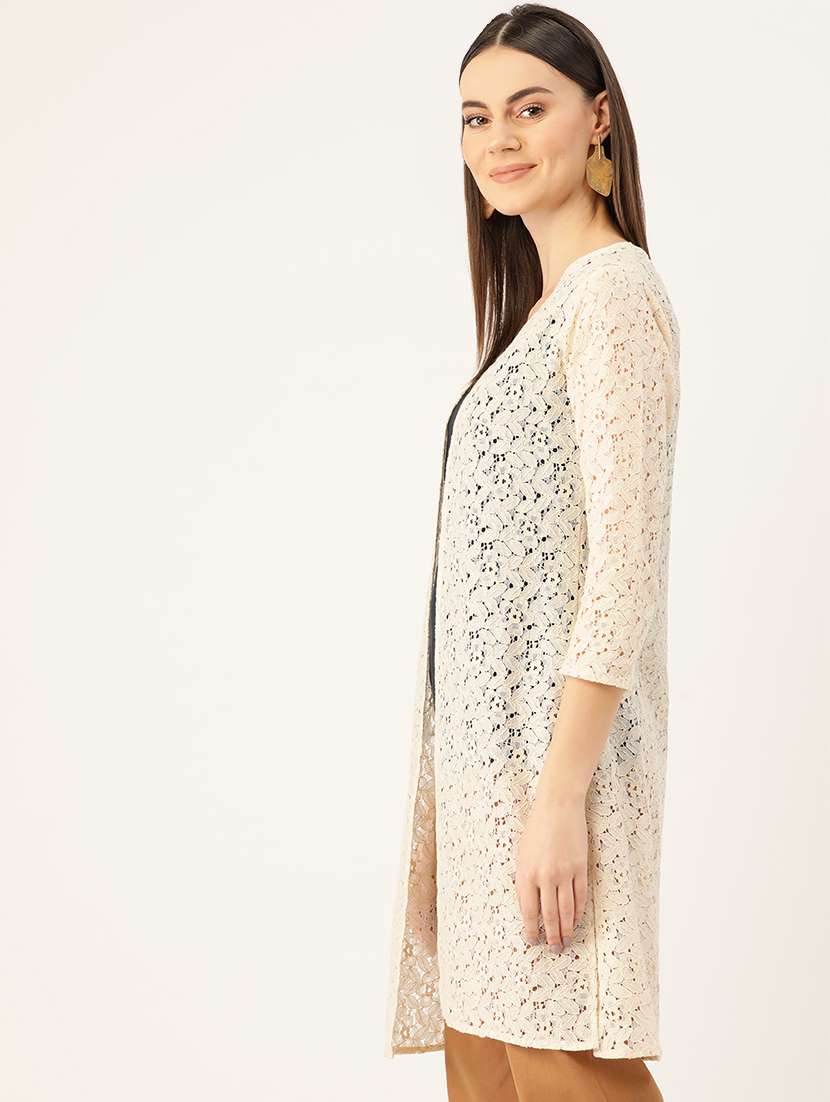 women lace detailed regular shrugs - 17010698 -  Standard Image - 1