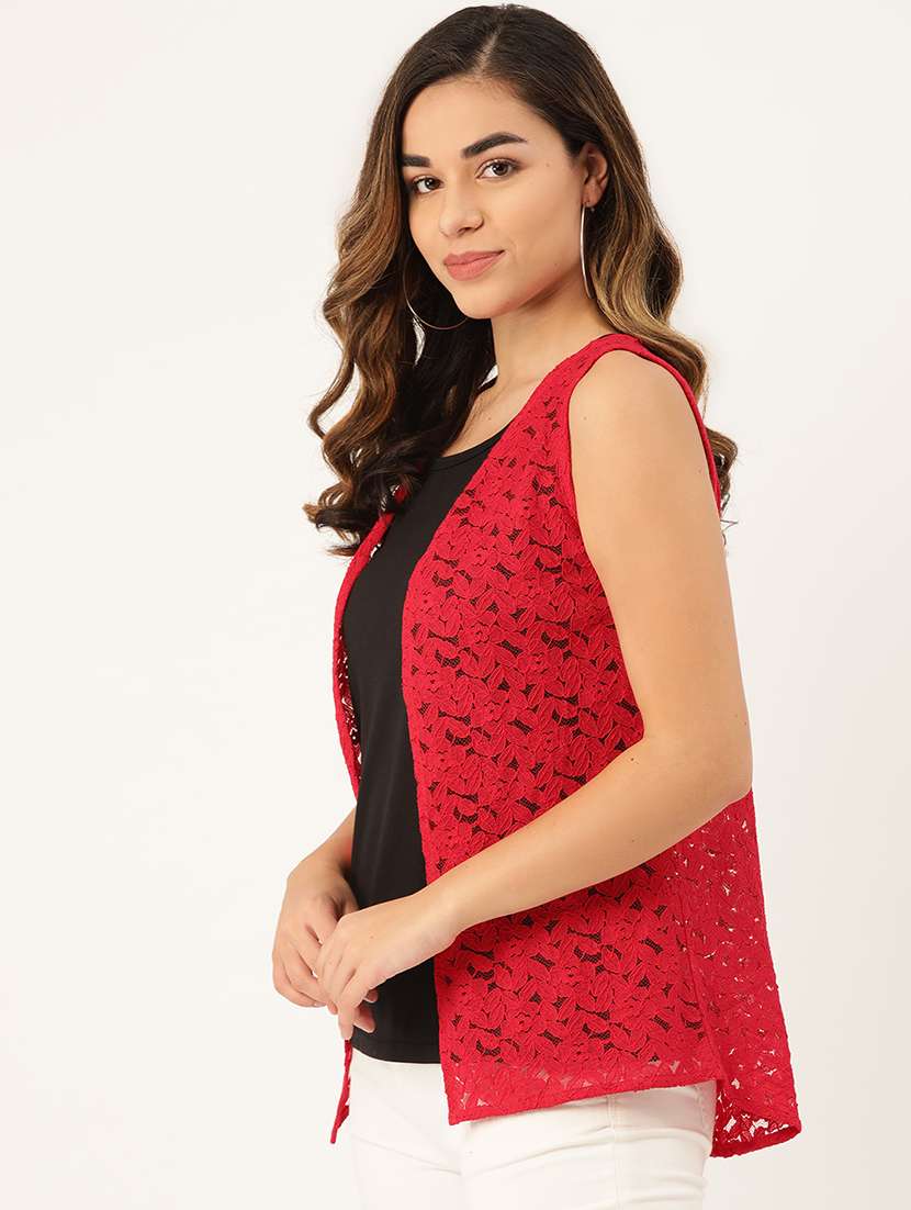 women lace detailed regular shrugs - 17010707 -  Standard Image - 1