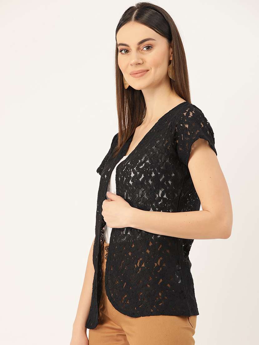 women lace detailed regular shrugs - 17010708 -  Standard Image - 1