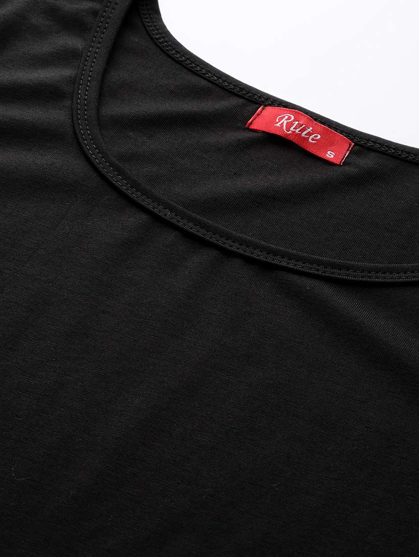 women's plain round neck t-shirt - 17010721 -  Standard Image - 4