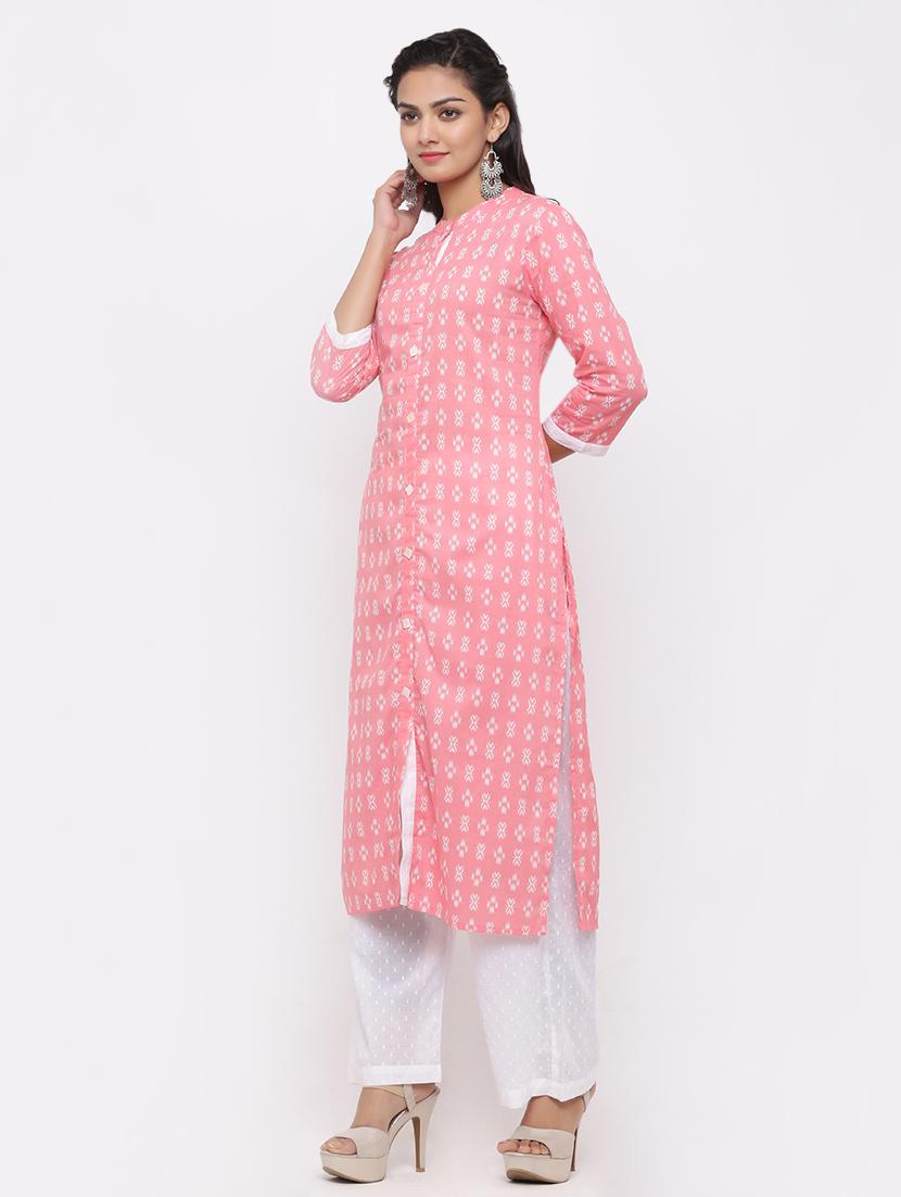 printed kurta palazo set - 17010953 - Standard Image - 1