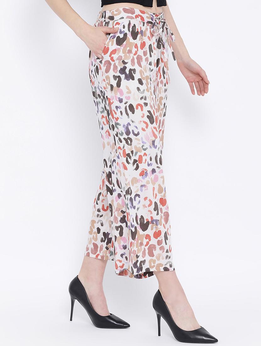 tie front printed palazzo  - 17010995 -  Standard Image - 1