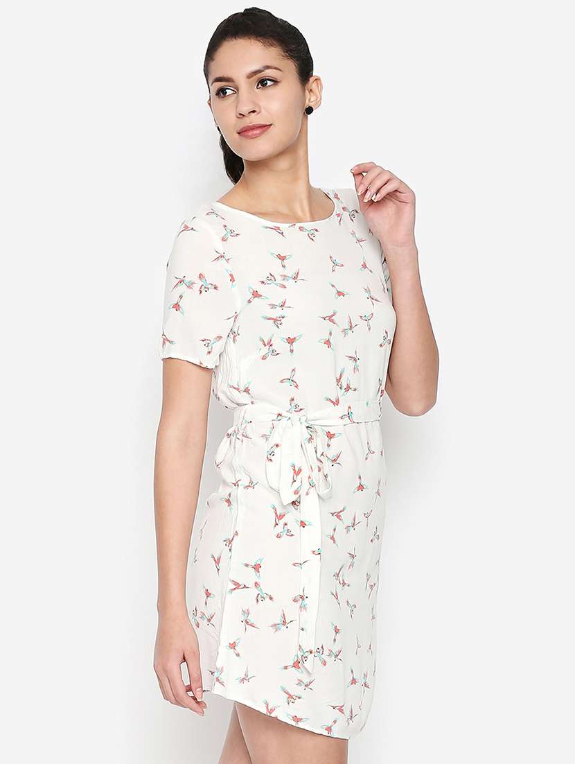 optic white printed sheath dress  - 17011043 -  Standard Image - 1