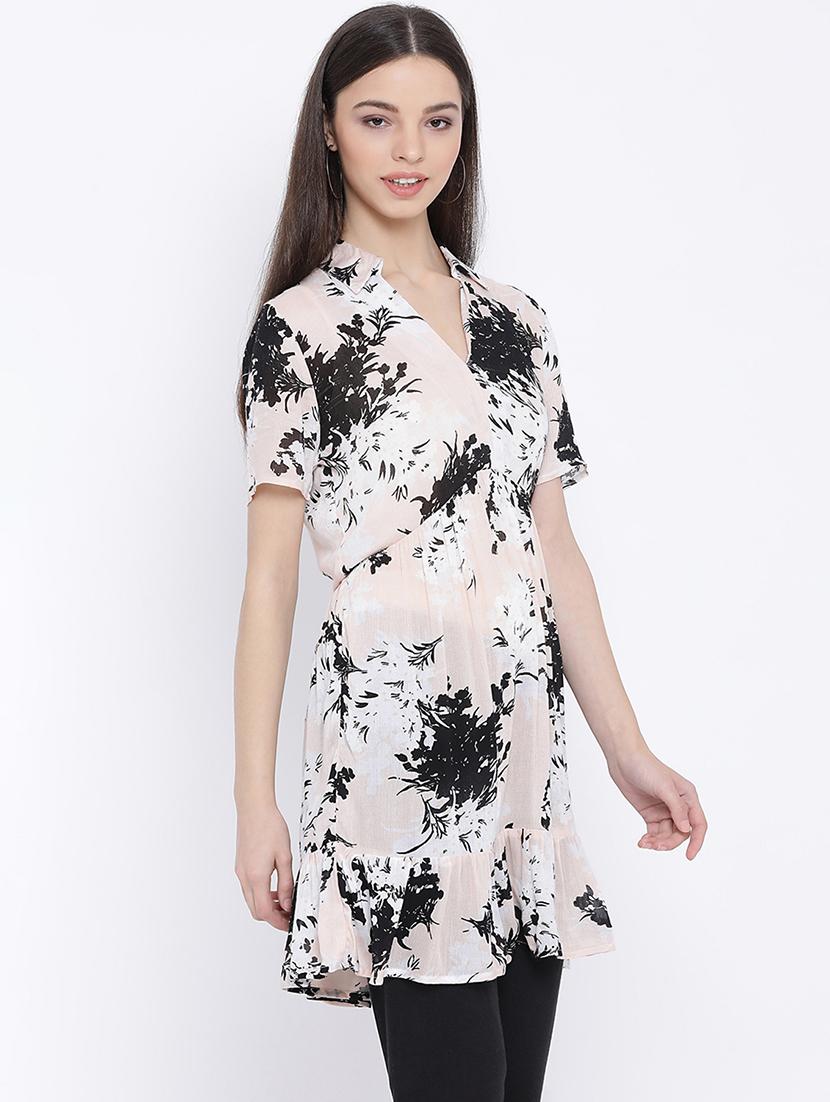 printed a-line tunic - 17011076 - Standard Image - 1