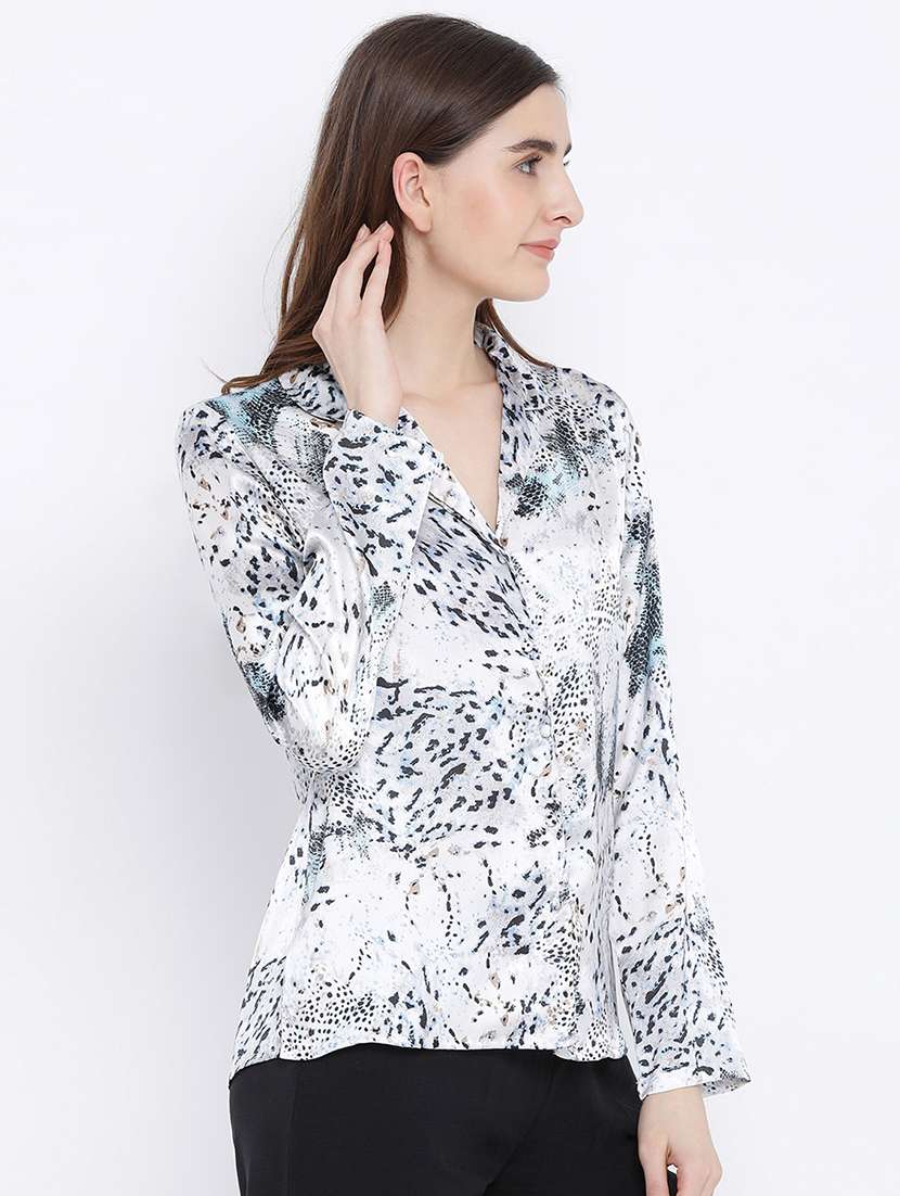 animal print lapel neck shirt  - 17011094 -  Standard Image - 1
