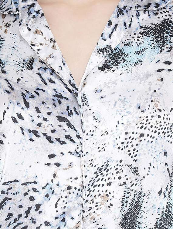 animal print lapel neck shirt  - 17011094 -  Standard Image - 4