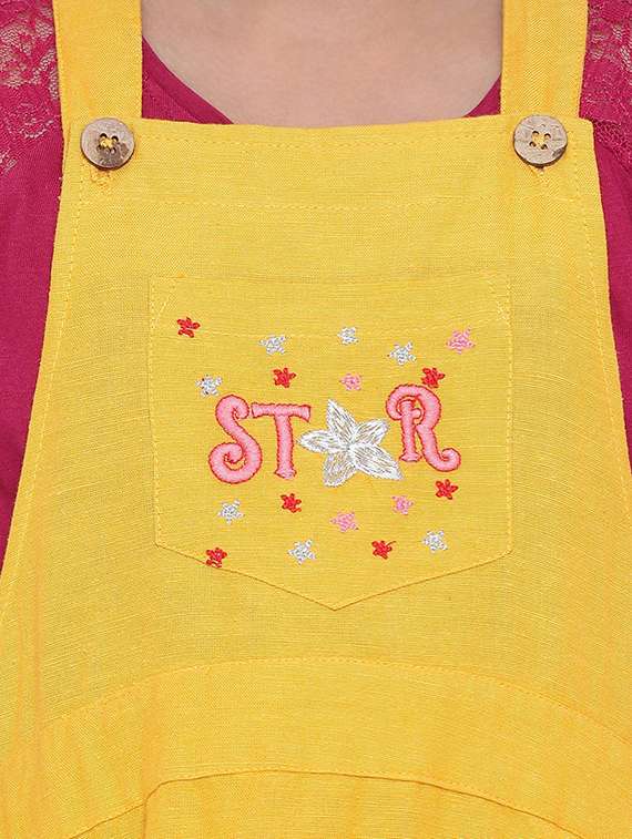 yellow cotton frock - 17011141 -  Standard Image - 4