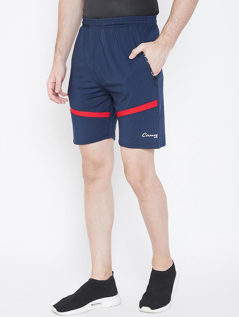 navy blue striped shorts - 17012424 - Standard Image - 1