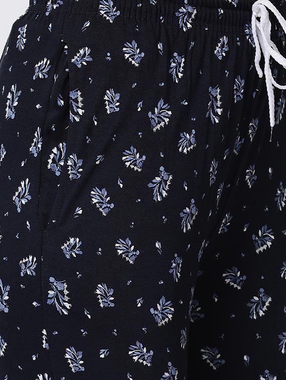 drawstring waist printed pajama - 17012757 - Standard Image - 4