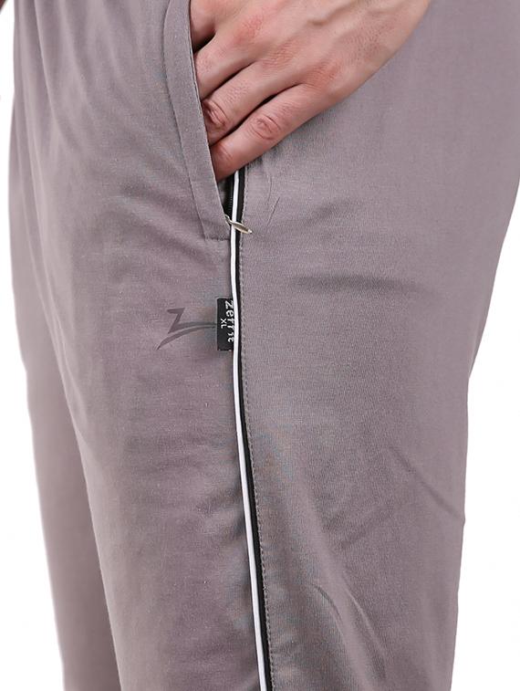 grey side striped full length track pant - 17012797 - Standard Image - 4