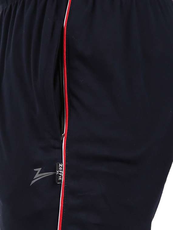 navy blue side striped full length track pant - 17012799 -  Standard Image - 4