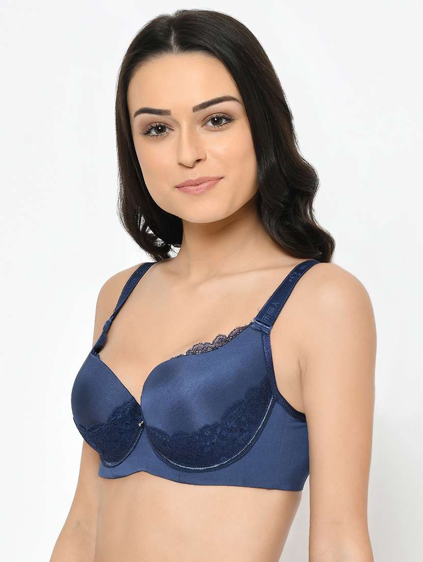 lace insert t-shirt bra - 17013688 - Standard Image - 1