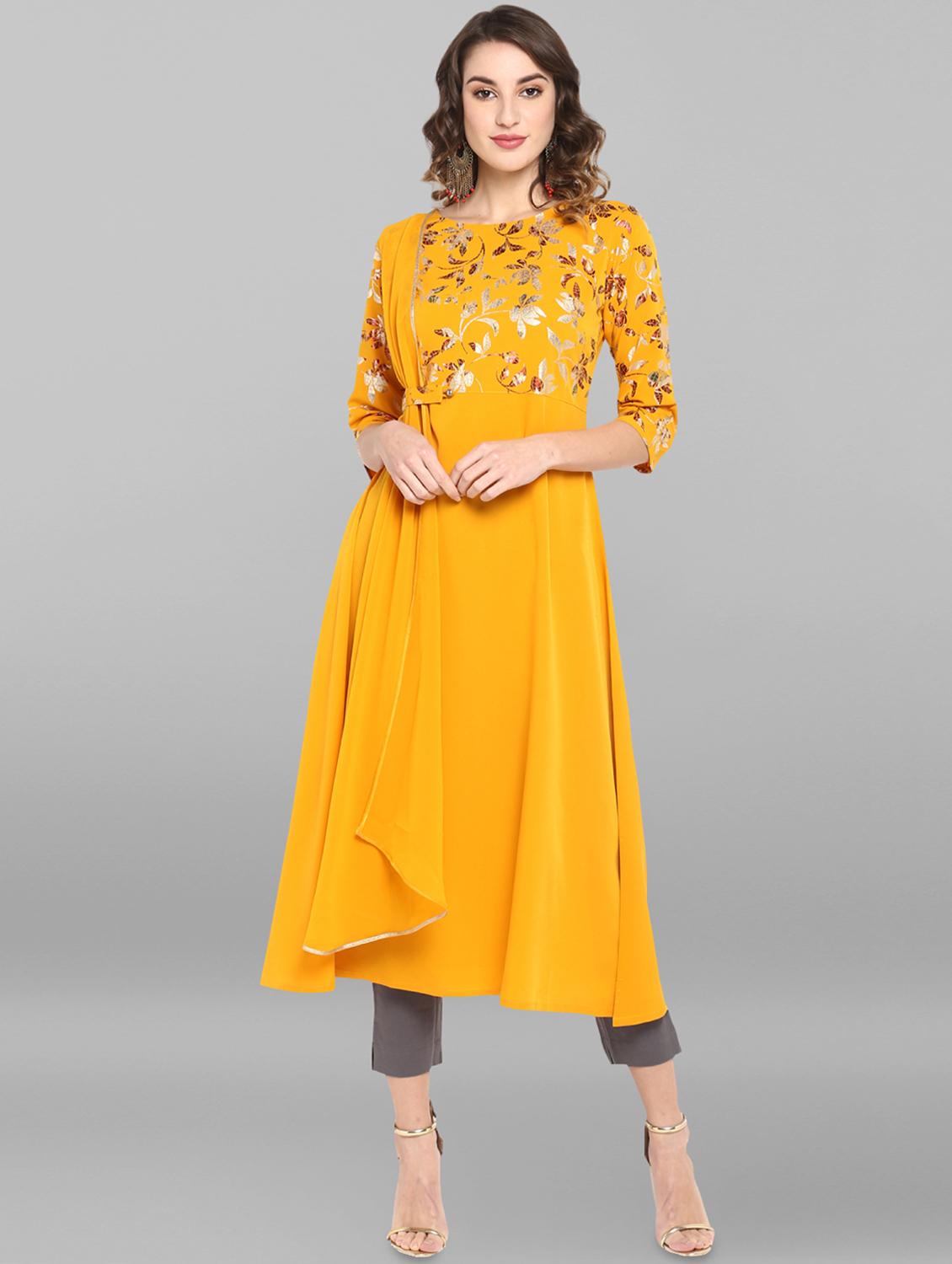 women's layered kurta - 17015270 -  Zoom Image - 0