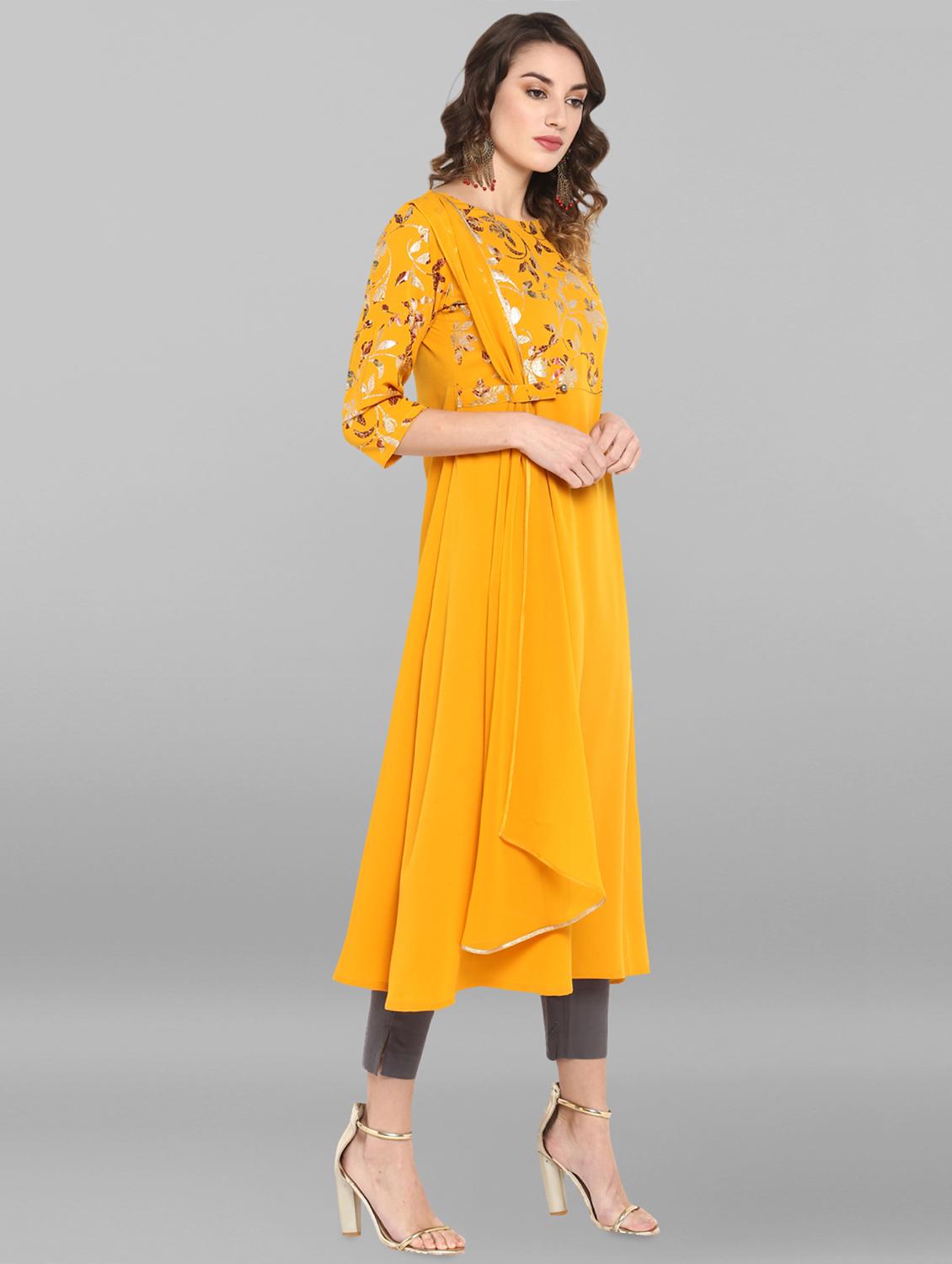 women's layered kurta - 17015270 -  Standard Image - 1