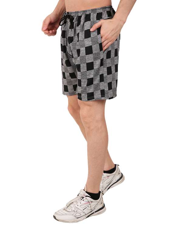 black checkered shorts - 17015658 -  Standard Image - 1