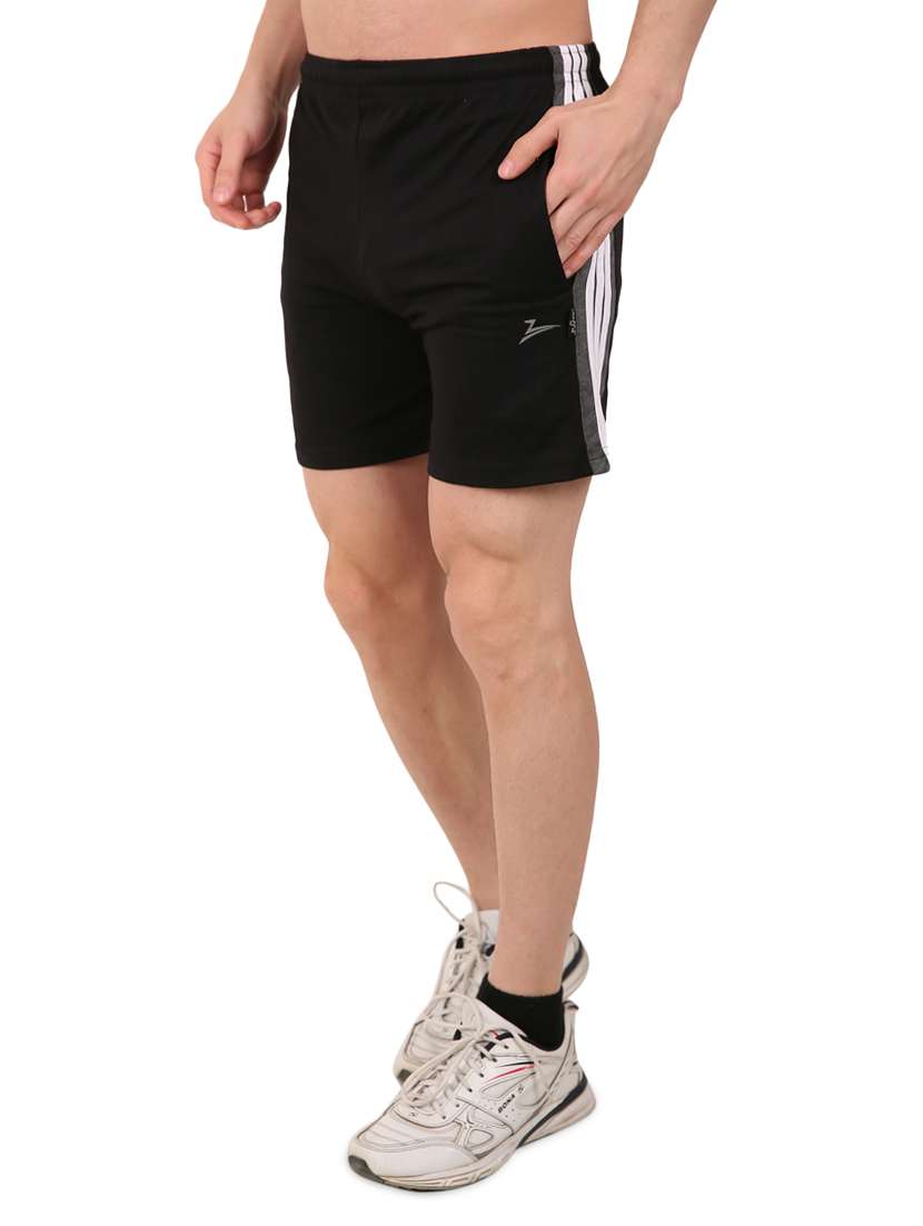 black side striped shorts - 17015663 -  Standard Image - 1