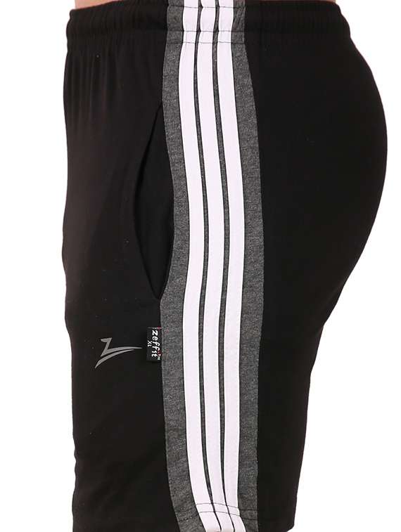 black side striped shorts - 17015663 -  Standard Image - 4