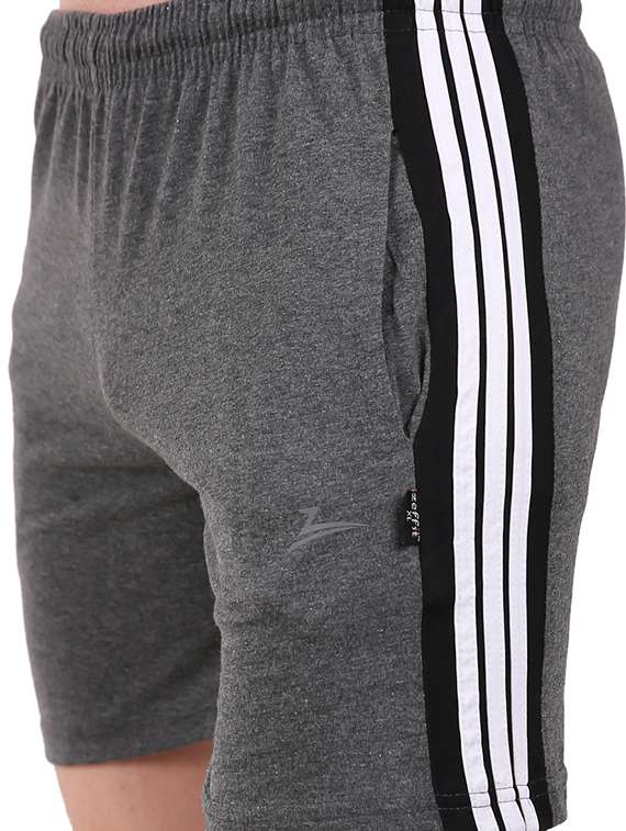 grey side striped shorts - 17015664 -  Standard Image - 4