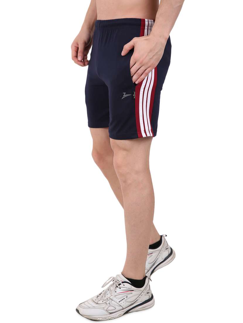 navy blue side striped shorts - 17015666 -  Standard Image - 1