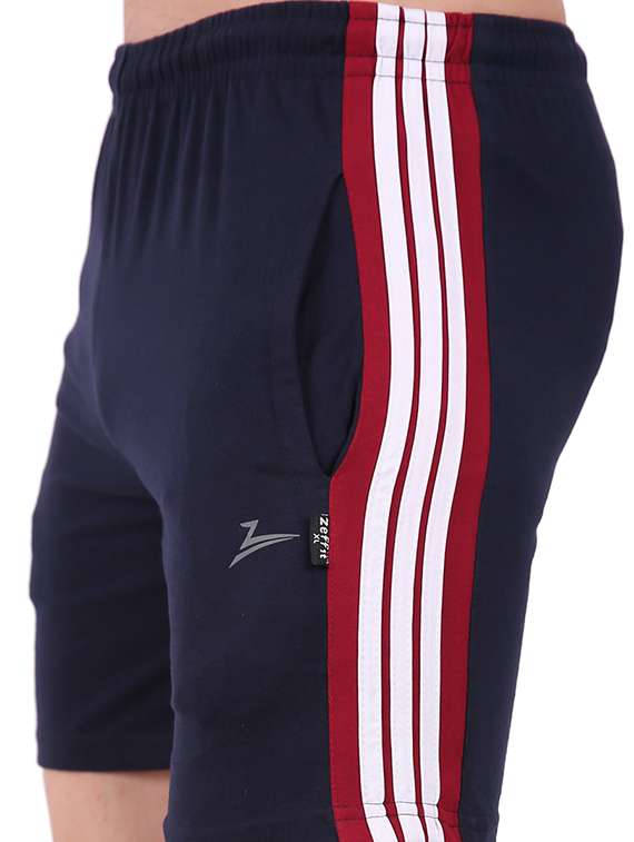 navy blue side striped shorts - 17015666 -  Standard Image - 4