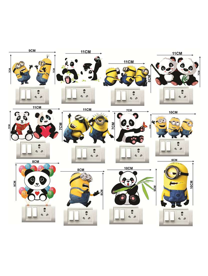 minions panda switch board sticker  - 17015776 -  Standard Image - 1