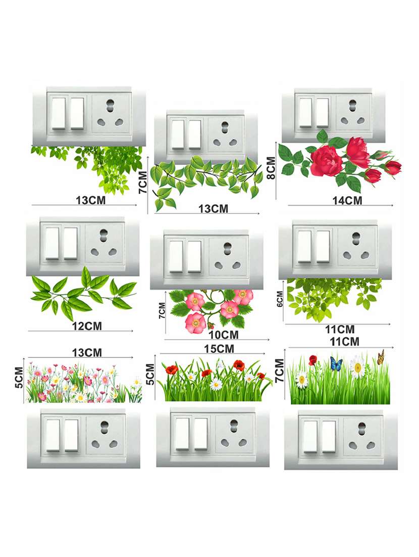  greenery grass switch board sticker  - 17015788 -  Standard Image - 1