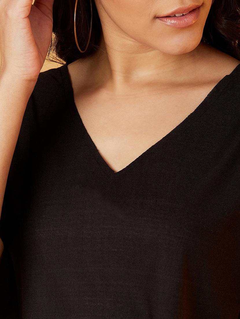 women's crop v neck top - 17016297 - Standard Image - 4