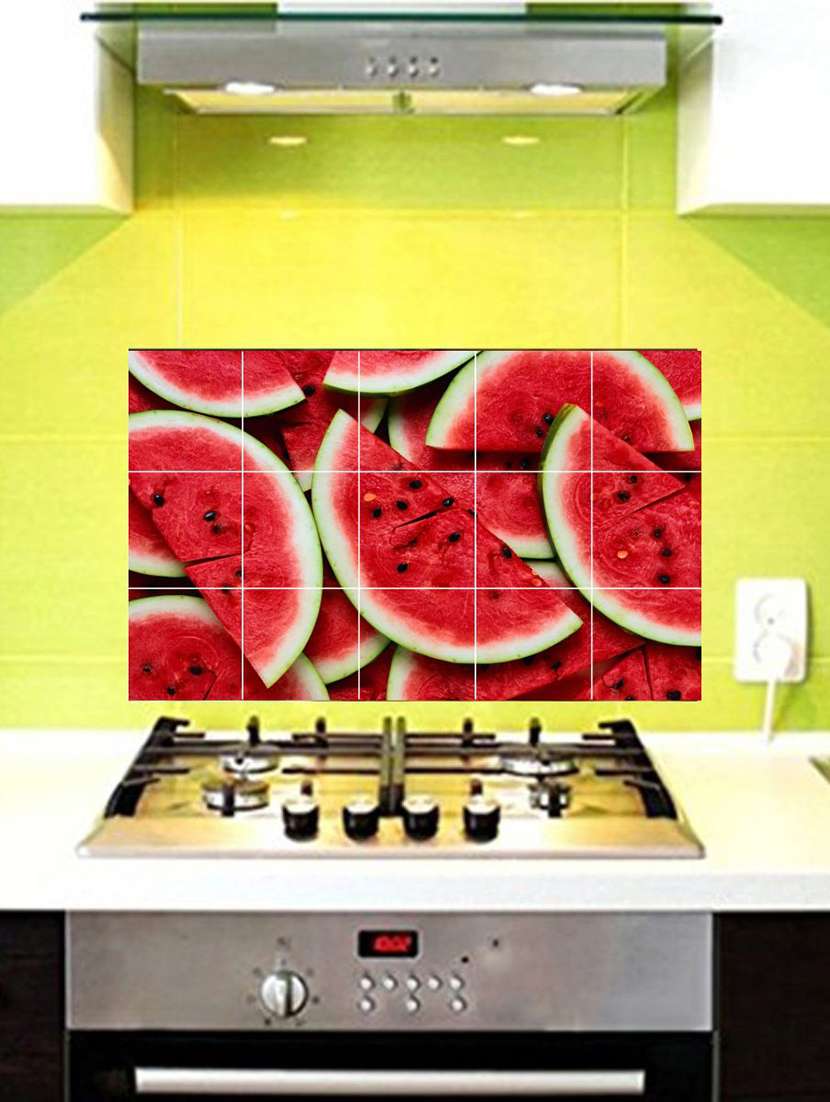  waterproof kitchen watermelon wallpaper/wall sticker