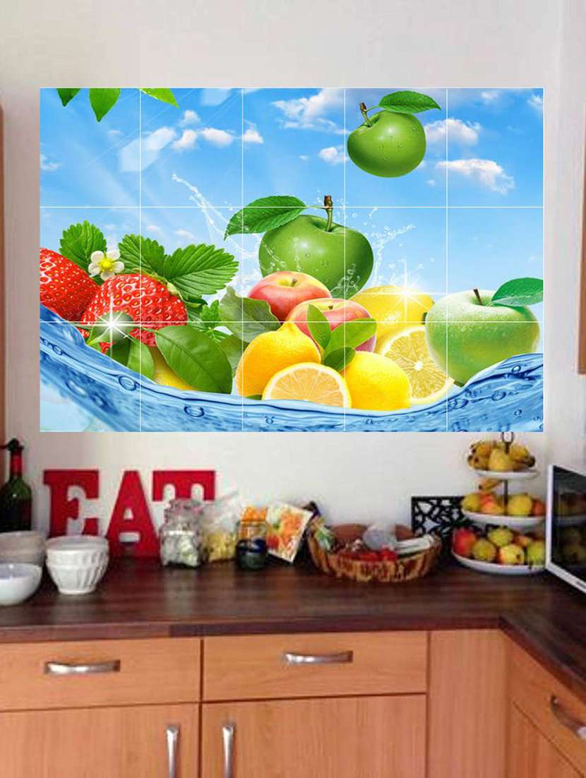   waterproof kitchen fruits wallpaper/wall sticker  
