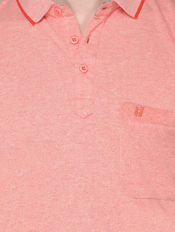 orange solid t-shirt - 17018552 - Standard Image - 4