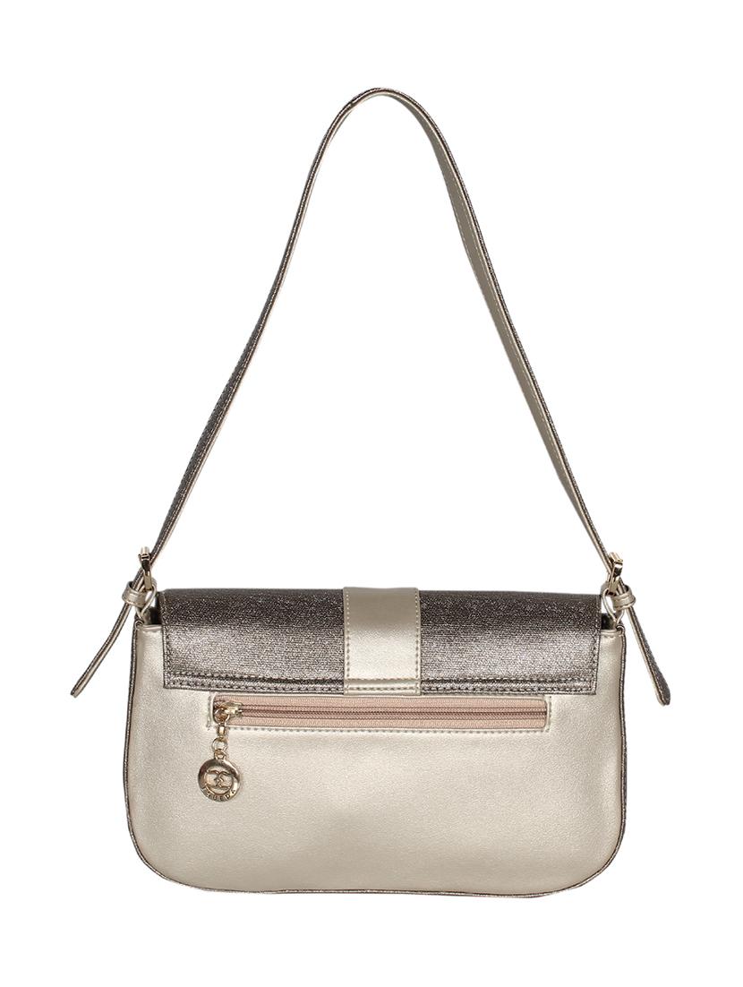 metallic leatherette  regular handbag - 17019350 -  Standard Image - 1