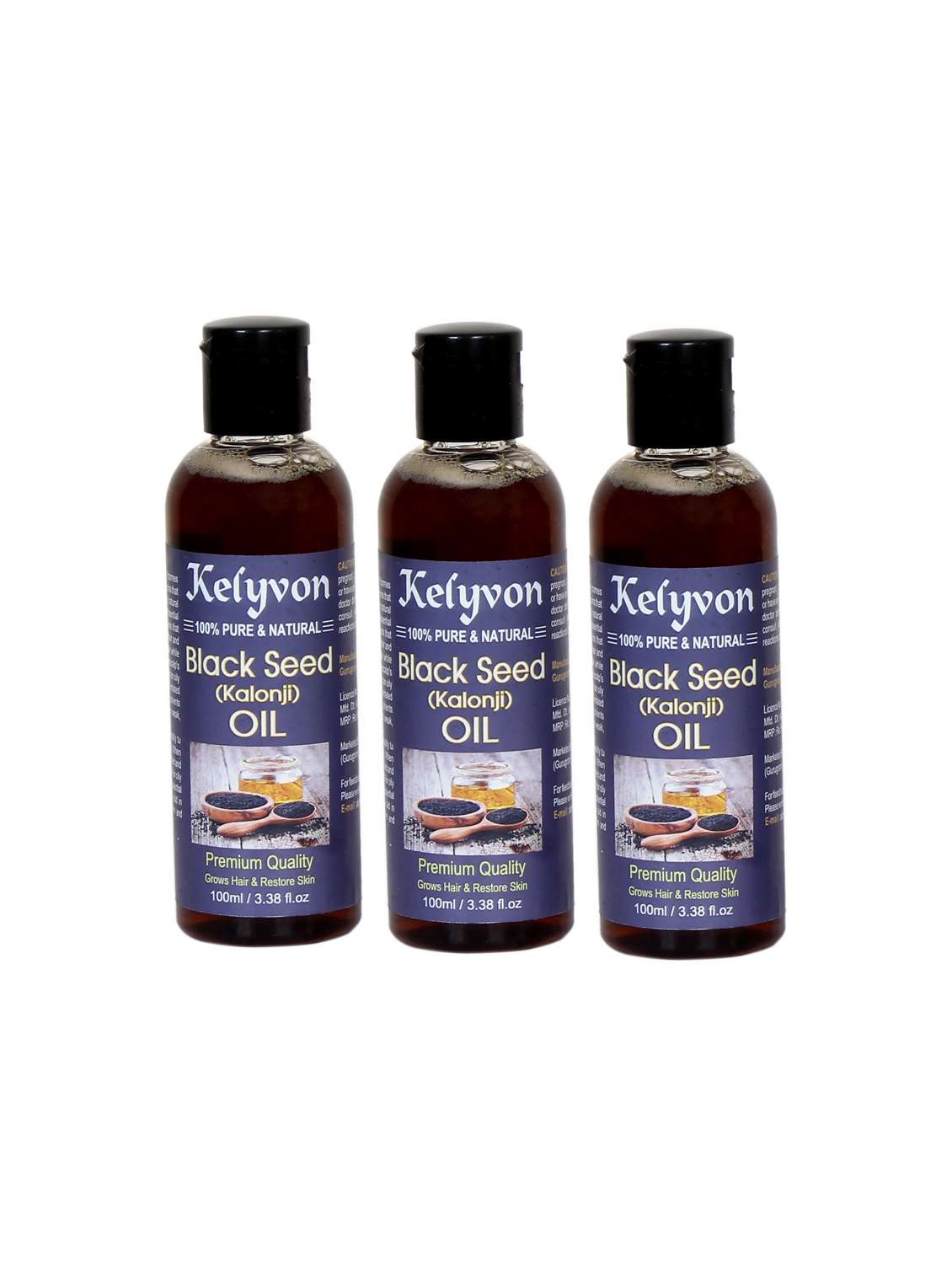 kelyvon black seed (kalonji) hair oil 300ml
