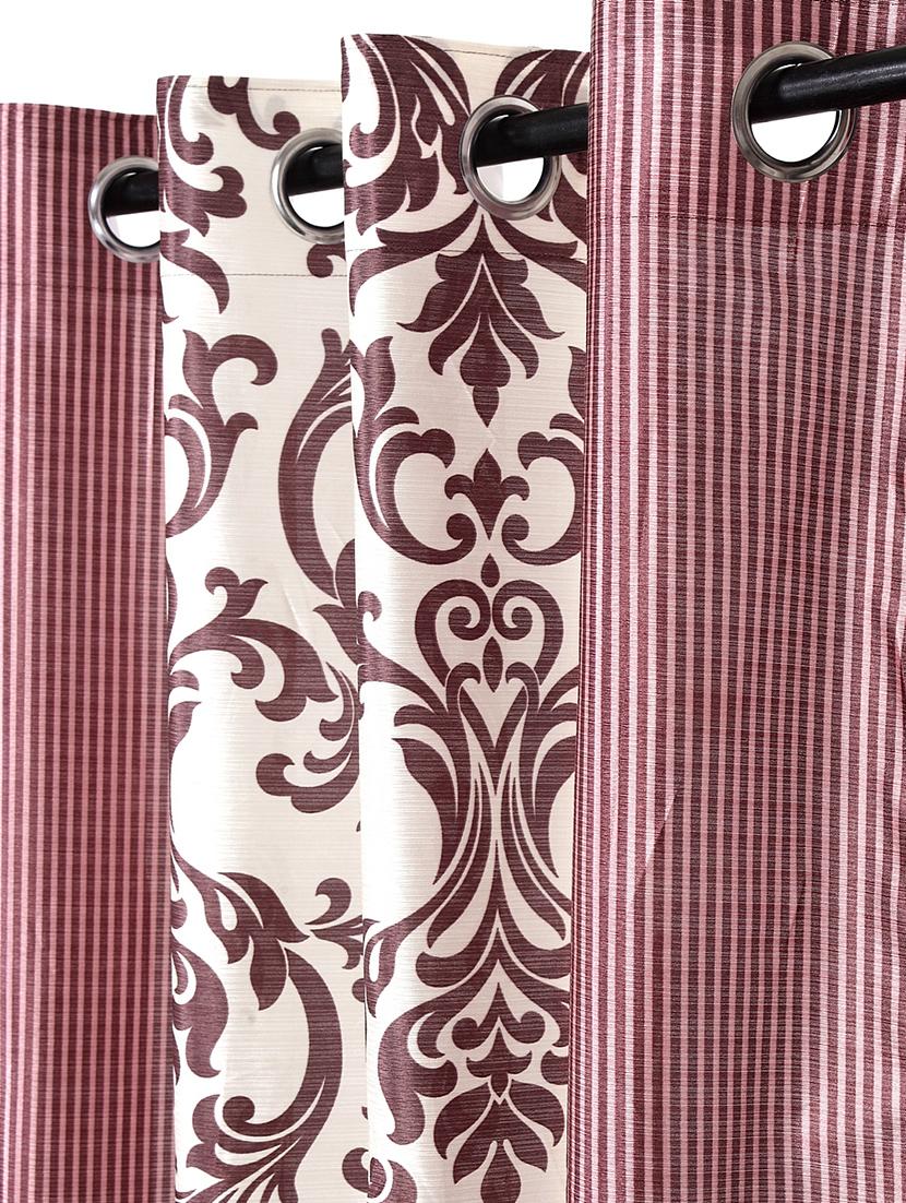 eyelet polyester long door curtain (pack of 2) - 17021722 - Standard Image - 1