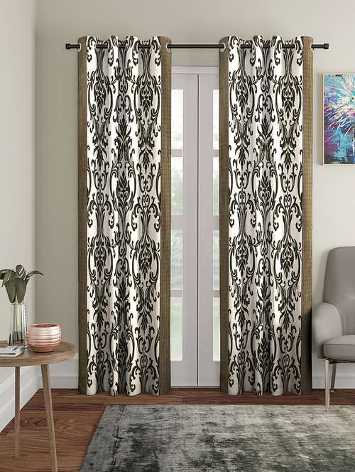 eyelet polyester door curtain (pack of 2) - 17021730 -  Standard Image - 0