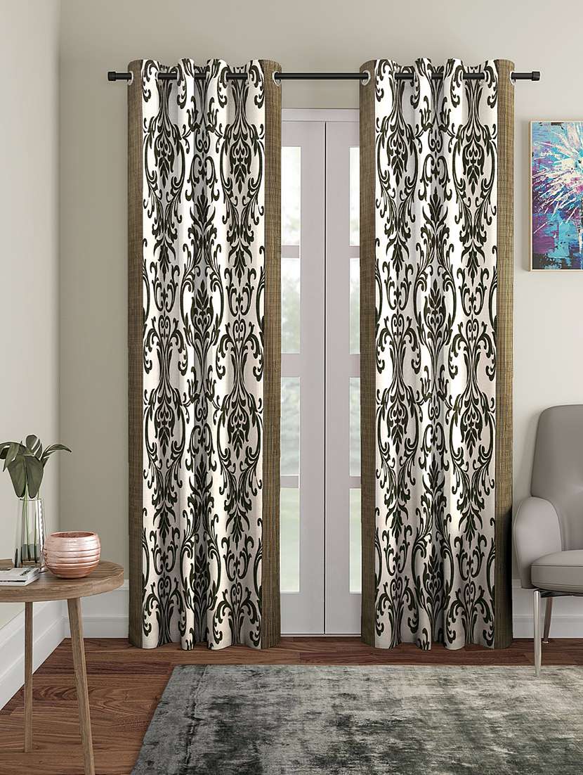 eyelet polyester door curtain (pack of 2) - 17021730 -  Zoom Image - 0