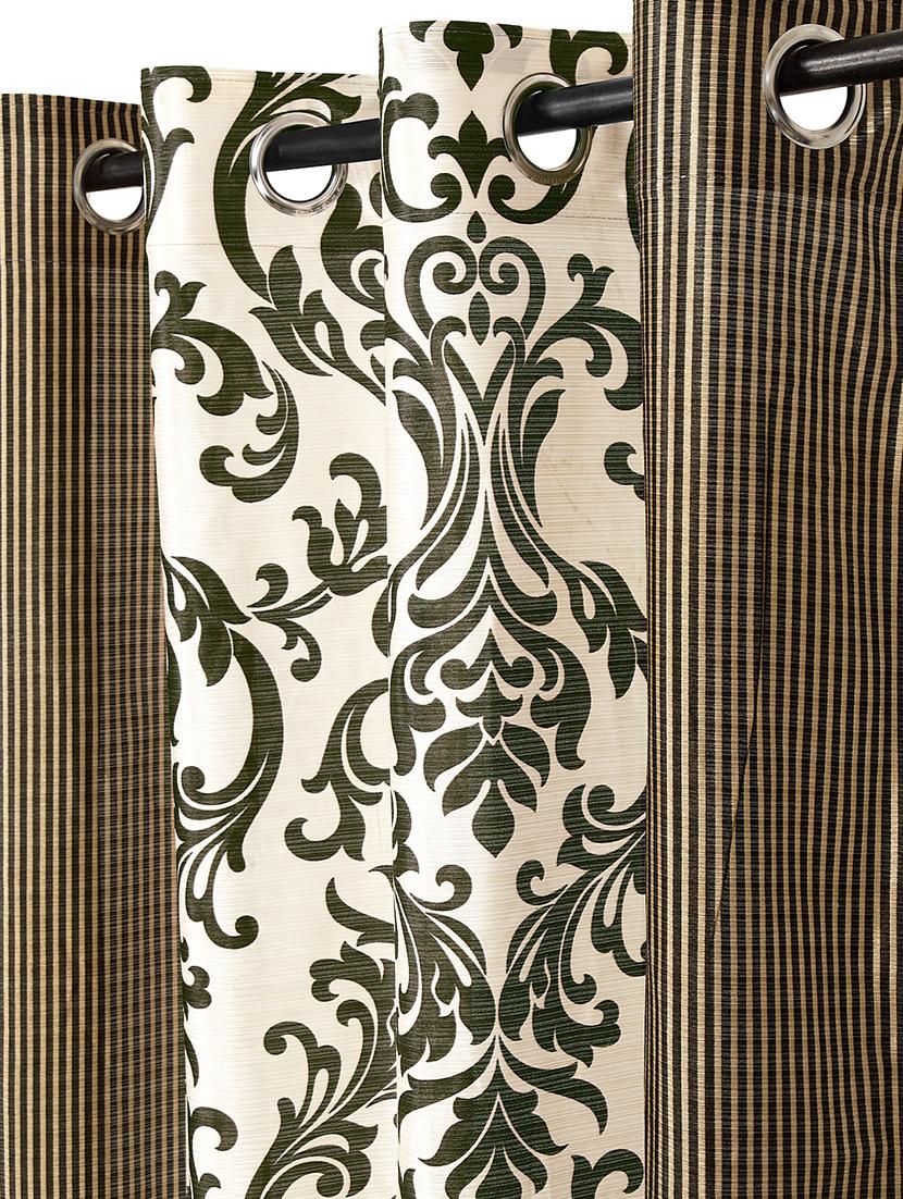 eyelet polyester long door curtain (pack of 2) - 17021731 -  Standard Image - 1