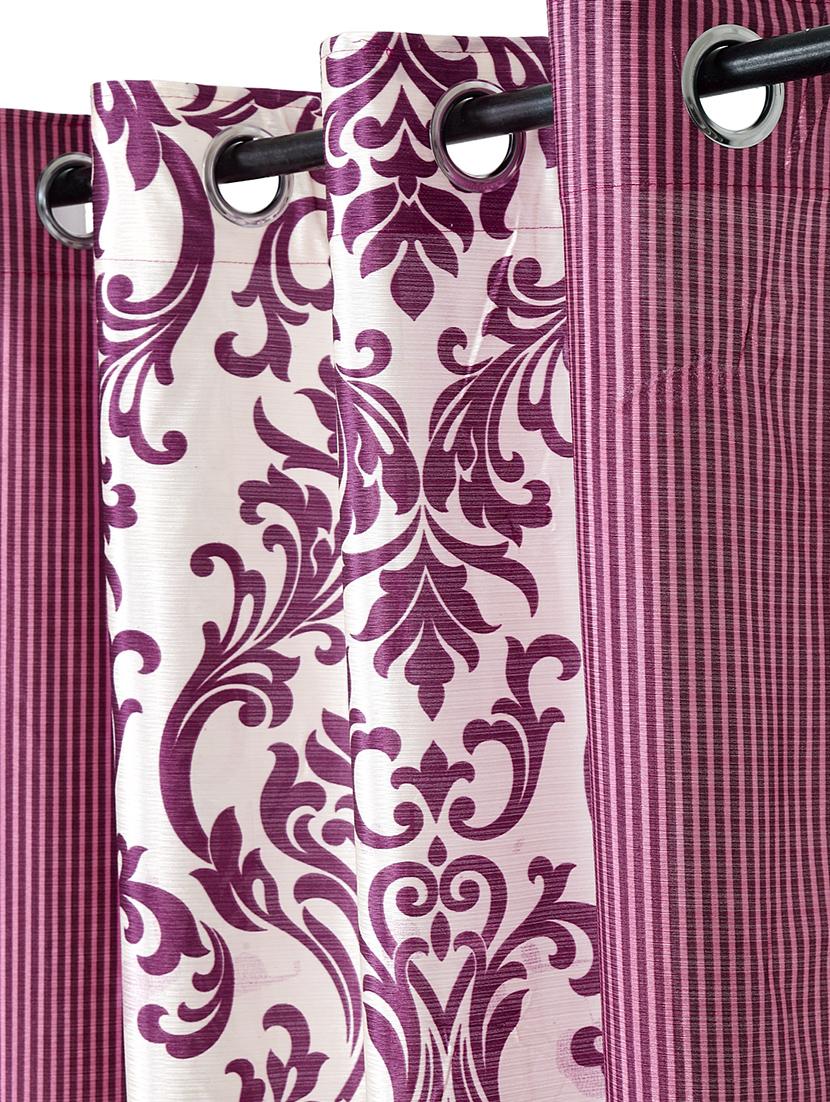eyelet polyester window curtain (pack of 2) - 17021738 - Standard Image - 1