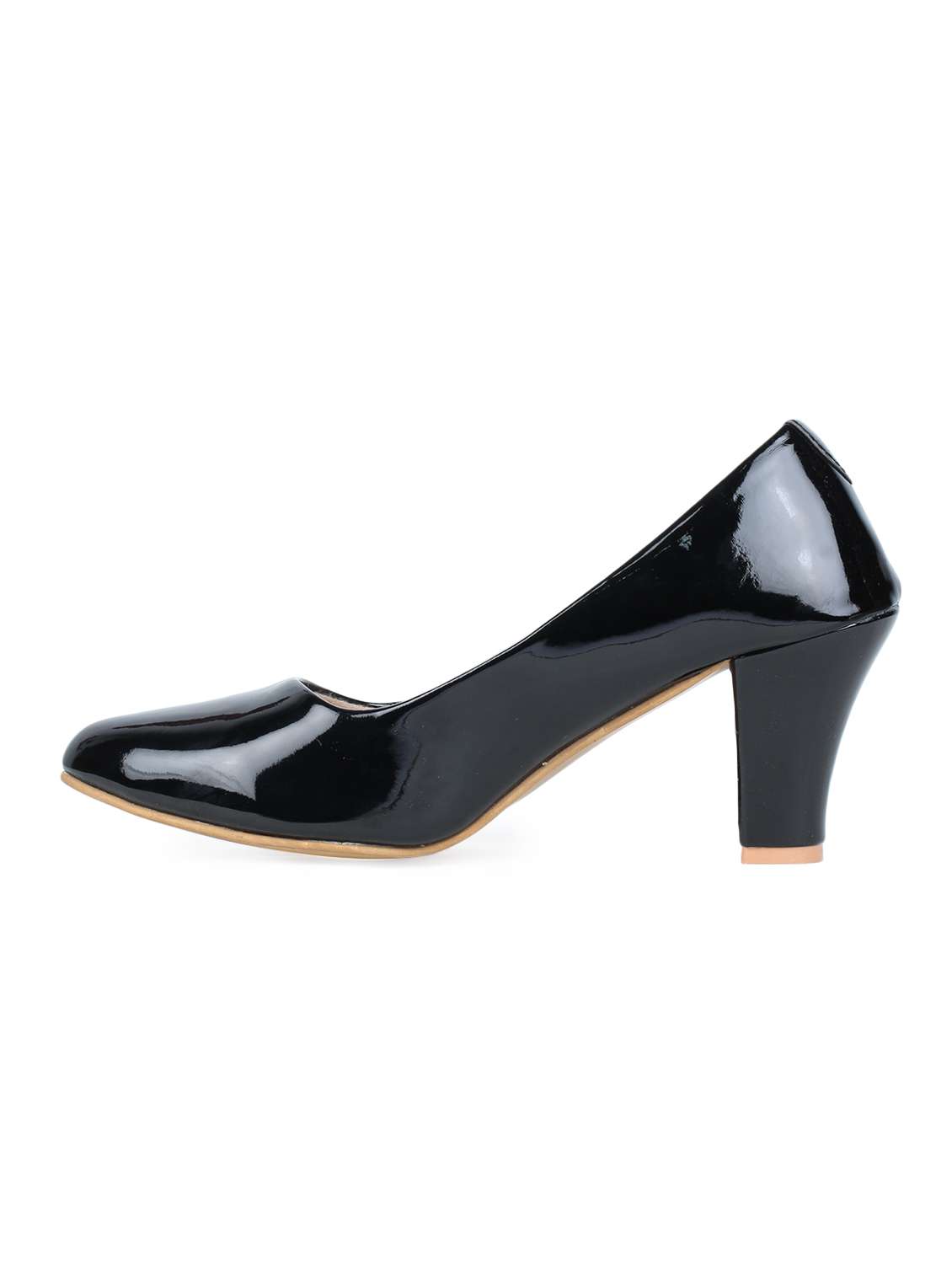 black slip on pumps - 17024645 -  Standard Image - 1