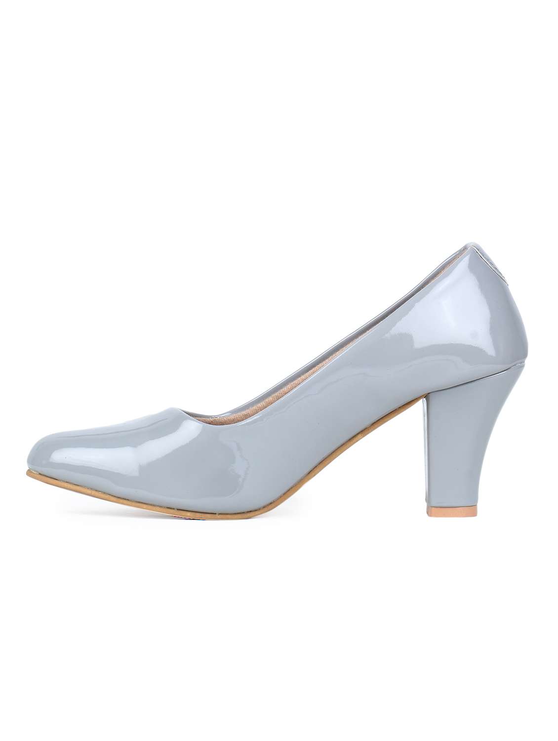 grey slip on pumps - 17024646 -  Standard Image - 1
