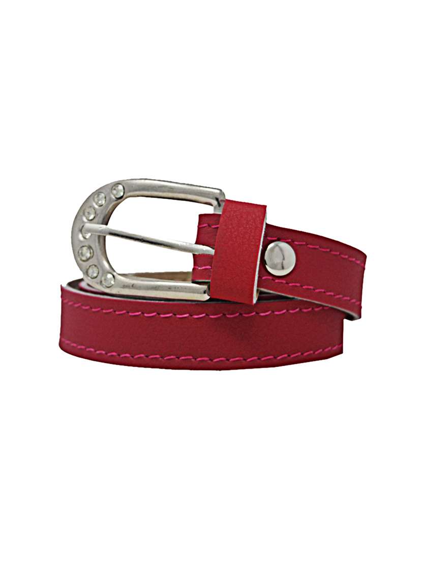 pink casual faux leather belt - 17025179 -  Standard Image - 1