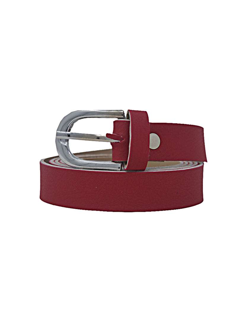 pink casual faux leather belt - 17025182 -  Standard Image - 1