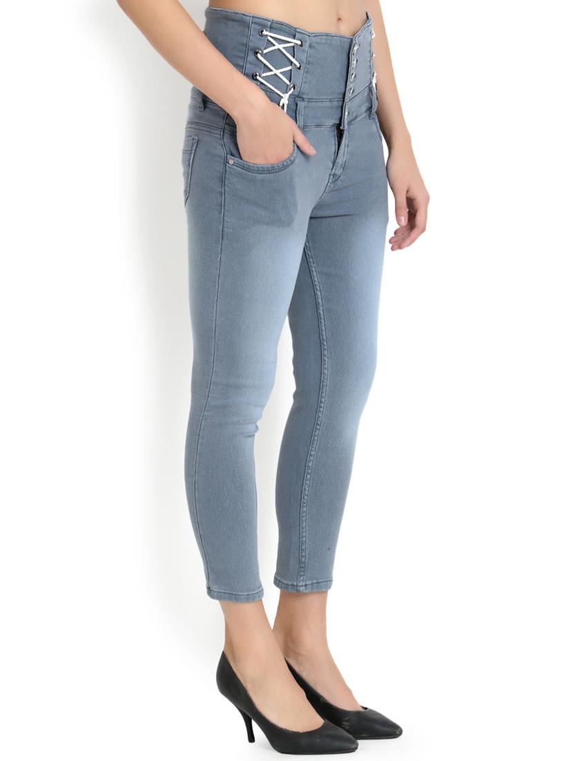 grey denim jeans - 17027204 - Standard Image - 1