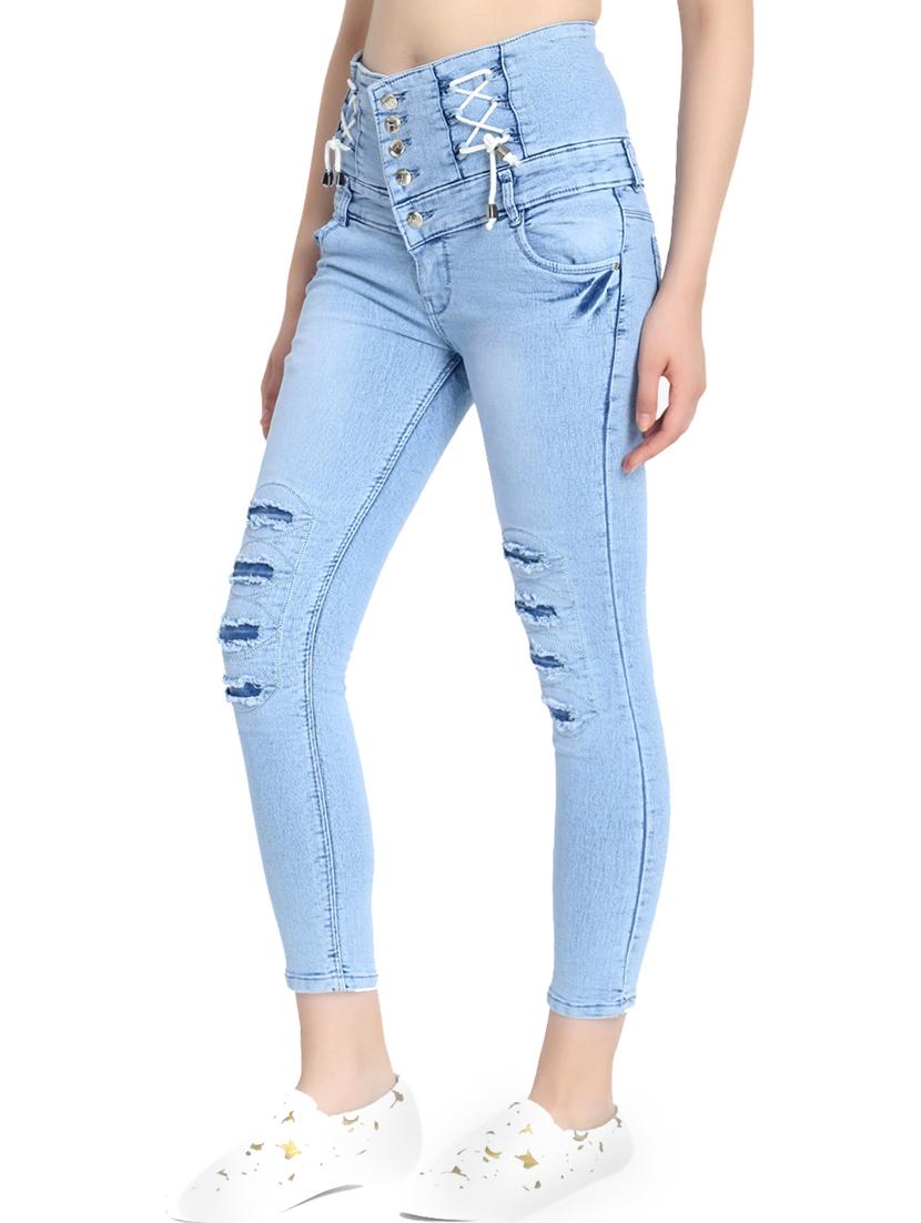 light blue denim jeans - 17027206 - Standard Image - 1