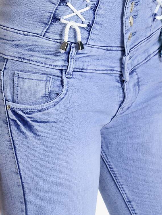 high rise stone washed jeans  - 17027209 -  Standard Image - 4