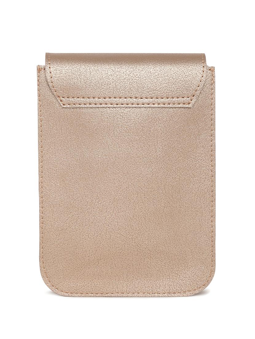 gold leatherette  regular sling bag - 17027645 -  Standard Image - 1